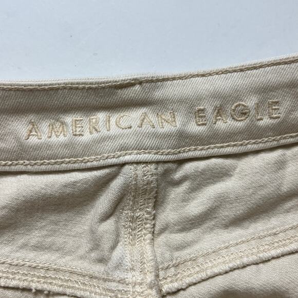 American Eagle Mom Straight Leg Jean Tan Denim Size 10 - Picture 7 of 12